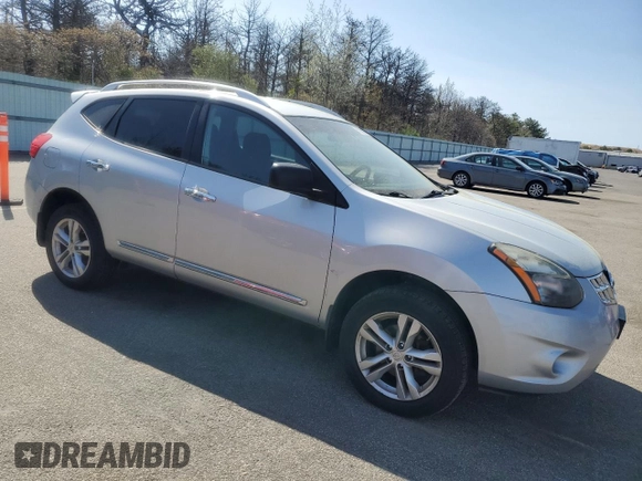 2015 Nissan Rogue S with VIN JN8AS5MV3FW750181, listed as a Copart auction lot 55231875 with 141,948 mi miles and Clean Title. Bid and sale history available at DreamBid. Image 4.