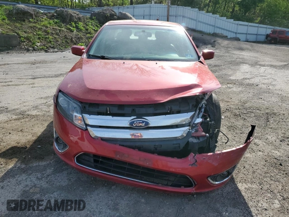 2011 Ford Fusion SEL with VIN 3FAHP0JA3BR230825, listed as a Copart auction lot 55125175 with 97,192 mi miles and Salvage Title. Bid and sale history available at DreamBid. Image 5.