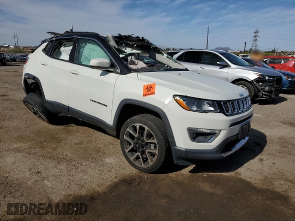2017 Jeep Compass Limited z VIN 3C4NJDCB9HT664979, wystawiony jako Copart lot #56925065 z przebiegiem 62 777 mil mil oraz Szkoda całkowita • Salvage title. Historia ofert i sprzedaży dostępna na DreamBid. Obrazek 4.