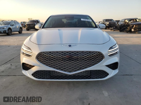 2022 Genesis G70 2.0T with VIN KMTG34TA7NU103693, listed as a Copart auction lot 73323644 with 10,901 mi miles and Salvage Title. Bid and sale history available at carsss.com. Image 5.