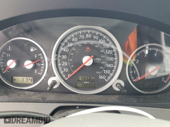 2005 Chrysler Crossfire Limited with VIN 1C3AN65LX5X044621, listed as a Copart auction lot 51674255 with 142,026 mi miles and Salvage Title. Bid and sale history available at DreamBid. Image 9.