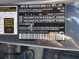 2016 Mercedes-Benz GL with VIN 4JGDF6EE0GA638059, listed as a Copart auction lot 83017144 with 168,505 mi miles and Salvage Title. Bid and sale history available at carsss.com. Image 13.