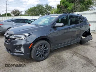 2022 Chevrolet Equinox RS with VIN 3GNAXMEV6NS153081, listed as a Copart auction lot 60546645 with 55,770 mi miles and Salvage title. Bid and sale history available at DreamBid. Image 1.