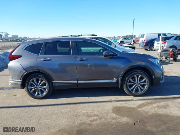 2021 Honda CR-V Touring with VIN 2HKRW2H96MH663358, listed as a IAAI auction lot 41217973 with 51,368 mi miles. Bid and sale history available at carsss.com. Image 14.