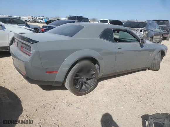 2023 Dodge Challenger R/T Scat Pack with VIN 2C3CDZFJ5PH678968, listed as a Copart auction lot 48384995 with 9,802 mi miles and Salvage Title. Bid and sale history available at carsss.com. Image 3.