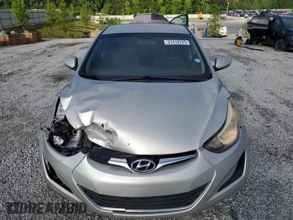 2016 Hyundai Elantra SE с VIN 5NPDH4AE1GH715488, выставлен на аукционе Copart как лот 57418725 с пробегом 145 110 миль миль и Списание • Salvage title. История ставок и продаж доступна на DreamBid. Изображение 5.