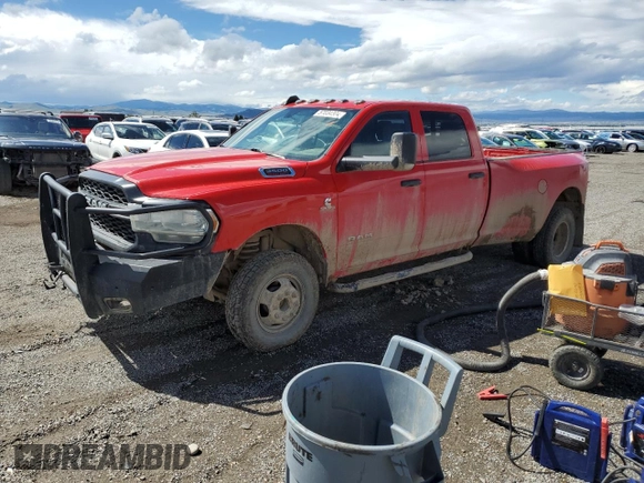 2021 Ram 3500 Tradesman with VIN 3C63RRGL0MG565753, listed as a Copart auction lot 43381555 with 117,784 mi miles and Salvage Title. Bid and sale history available at carsss.com. Image 1.