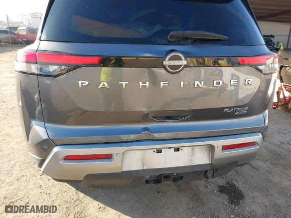 2023 Nissan Pathfinder Platinum with VIN 5N1DR3DK4PC204924, listed as a IAAI auction lot 41366352 with 25918 miles. Bid and sale history available at carsss.com. Image 6.