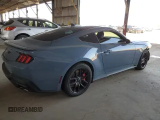 2024 Ford Mustang GT with VIN 1FA6P8CF2R5429568, listed as a Copart auction lot 60471835 with Not provided miles and Salvage title. Bid and sale history available at DreamBid. Image 3.