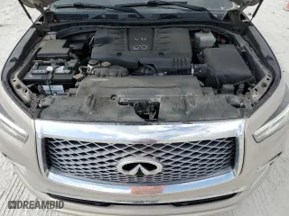 2020 Infiniti QX80 LUXE with VIN JN8AZ2NE0L9251521, listed as a Copart auction lot 44682925 with 46,986 mi miles and Salvage Title. Bid and sale history available at carsss.com. Image 12.