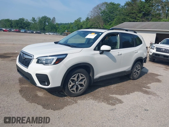 2021 Subaru Forester Premium with VIN JF2SKAJC9MH496376, listed as a IAAI auction lot 42491525 with 25,276 mi miles and . Bid and sale history available at DreamBid. Image 18.