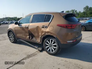 2017 Kia Sportage EX with VIN KNDPNCAC9H7054281, listed as a Copart auction lot 60571945 with 106,516 mi miles and Salvage title. Bid and sale history available at DreamBid. Image 2.