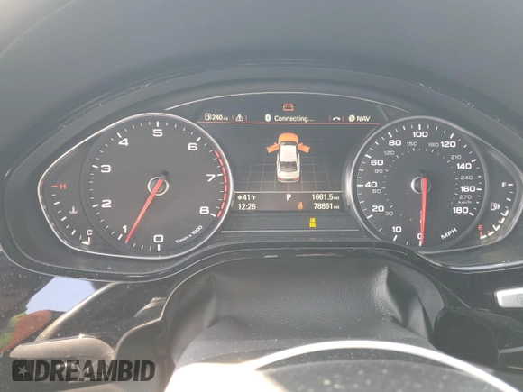 2016 Audi A8 3.0T with VIN WAU34AFD7GN008642, listed as a Copart auction lot 88980125 with 78,861 mi miles and Salvage title. Bid and sale history available at DreamBid. Image 9.