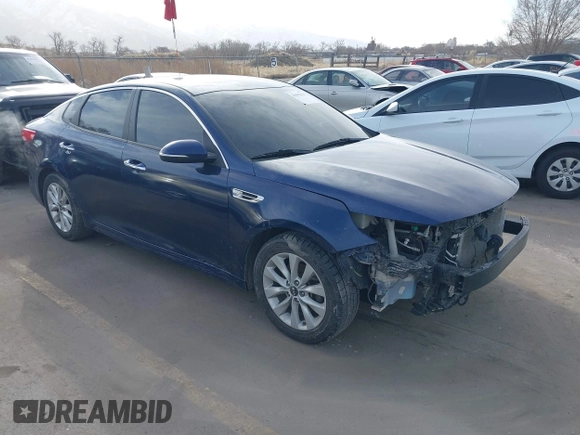 2017 Kia Optima LX with VIN 5XXGT4L30HG122077, listed as a IAAI auction lot 41692378 with 168,596 mi miles and . Bid and sale history available at DreamBid. Image 1.