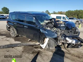 2023 Nissan Armada Platinum with VIN JN8AY2DA2P9403970, listed as a Copart auction lot 80102464 with 36,957 mi miles and Salvage Title. Bid and sale history available at carsss.com. Image 4.