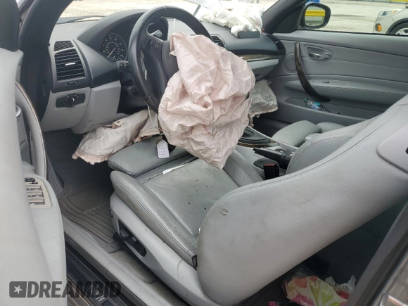 2010 BMW 1 Series 135i with VIN WBAUN9C5XAVK41340, listed as a Copart auction lot 52394575 with Not provided miles and Salvage title. Bid and sale history available at DreamBid. Image 8.