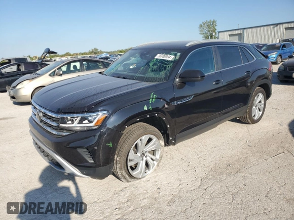 2021 Volkswagen Atlas SEL z VIN 1V2BC2CA8MC203169, wystawiony jako Copart lot #70706394 z przebiegiem 75 838 mil mil oraz Szkoda całkowita • Salvage title. Historia ofert i sprzedaży dostępna na DreamBid. Obrazek 1.