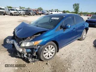 2012 Honda Civic LX z VIN 2HGFB2F52CH581604, wystawiony jako Copart lot #56515045 z przebiegiem Nie podano mil oraz Szkoda całkowita • Salvage title. Historia ofert i sprzedaży dostępna na DreamBid. Obrazek 1.