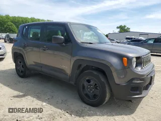 2017 Jeep Renegade Sport with VIN ZACCJBAB9HPE54484, listed as a Copart auction lot 54119825 with 29,856 mi miles and Salvage Title. Bid and sale history available at carsss.com. Image 4.