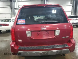 2005 Honda Pilot EX-L with VIN 5FNYF185X5B047522, listed as a Copart auction lot 55839695 with 237,707 mi miles and Salvage title. Bid and sale history available at DreamBid. Image 6.