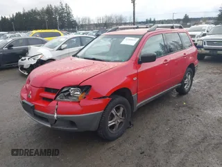 2003 Mitsubishi Outlander LS with VIN JA4LZ31G03U106035, listed as a IAAI auction lot 41489695 with 159,150 mi miles. Bid and sale history available at carsss.com. Image 2.