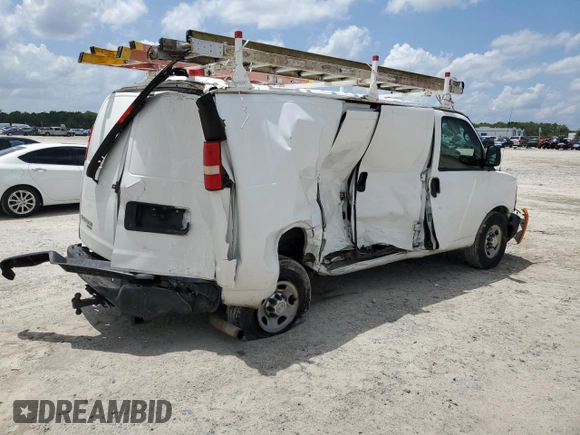 2013 Chevrolet Express Cargo with VIN 1GCWGFBA4D1105381, listed as a Copart auction lot 60138065 with 209,922 mi miles and Salvage title. Bid and sale history available at DreamBid. Image 3.