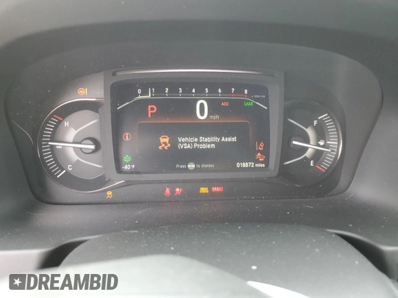 2024 Honda Passport TrailSport z VIN 5FNYF8H65RB001572, wystawiony jako Copart lot #54757945 z przebiegiem 18 872 mil mil oraz Szkoda całkowita • Salvage title. Historia ofert i sprzedaży dostępna na DreamBid. Obrazek 9.