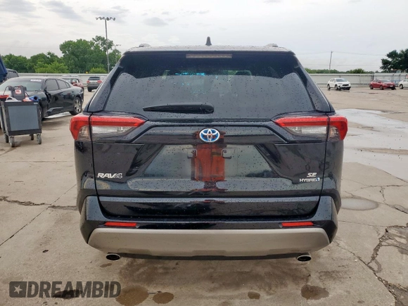 2022 Toyota RAV4 Hybrid SE with VIN JTM16RFV3ND078217, listed as a Copart auction lot 58384155 with 25,207 mi miles and Salvage title. Bid and sale history available at DreamBid. Image 6.