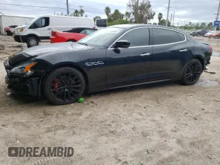 2018 Maserati Quattroporte S with VIN ZAM56YPA0J1293035, listed as a Copart auction lot 37283984 with 19,336 mi miles. Bid and sale history available at carsss.com. Image 1.
