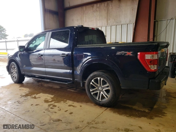 2023 Ford F-150 XL with VIN 1FTEW1C50PKF95674, listed as a Copart auction lot 47592325 with 21,713 mi miles and Salvage Title. Bid and sale history available at carsss.com. Image 2.