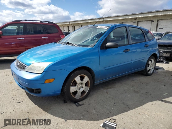2007 Ford Focus S with VIN 1FAHP37NX7W325396, listed as a Copart auction lot 47282355 with 202,628 mi miles and Salvage Title. Bid and sale history available at carsss.com. Image 1.