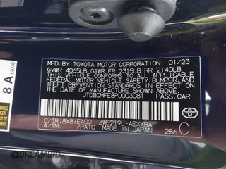 2023 Toyota Corolla Hybrid LE with VIN JTDBCMFE8PJ003081, listed as a IAAI auction lot 41041004 with 19,146 mi miles. Bid and sale history available at carsss.com. Image 9.