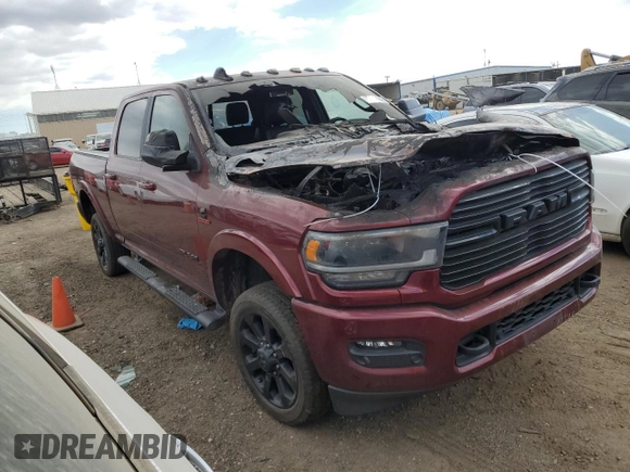 2020 Ram 3500 Laramie with VIN 3C63R3EL4LG246922, listed as a Copart auction lot 76959424 with 0 mi miles and Salvage Title. Bid and sale history available at carsss.com. Image 4.