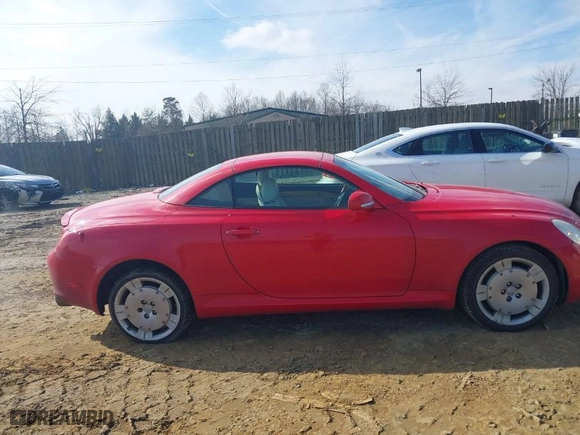 2002 Lexus SC 430 with VIN JTHFN48Y620008327, listed as a IAAI auction lot 41551118 with NaN miles. Bid and sale history available at carsss.com. Image 13.