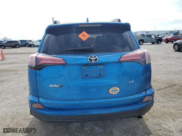 2018 Toyota RAV4 LE with VIN JTMZFREV0JJ174791, listed as a Copart auction lot 43975305 with 0 mi miles and Salvage Title. Bid and sale history available at carsss.com. Image 6.