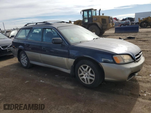 2000 Subaru Legacy Outback with VIN 4S3BH6750Y6616991, listed as a Copart auction lot 43860405 with 206,287 mi miles and Salvage title. Bid and sale history available at DreamBid. Image 4.