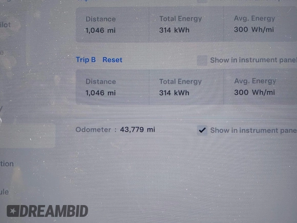 2020 Tesla Model S Long Range with VIN 5YJSA1E27LF397346, listed as a IAAI auction lot 40579015 with 43,779 mi miles and . Bid and sale history available at DreamBid. Image 15.