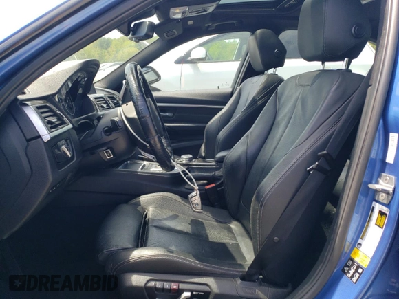 2016 BMW 3 Series 340i xDrive with VIN WBA8B7G52GNT95879, listed as a Copart auction lot 56124225 with 128,051 mi miles and Salvage title. Bid and sale history available at DreamBid. Image 7.