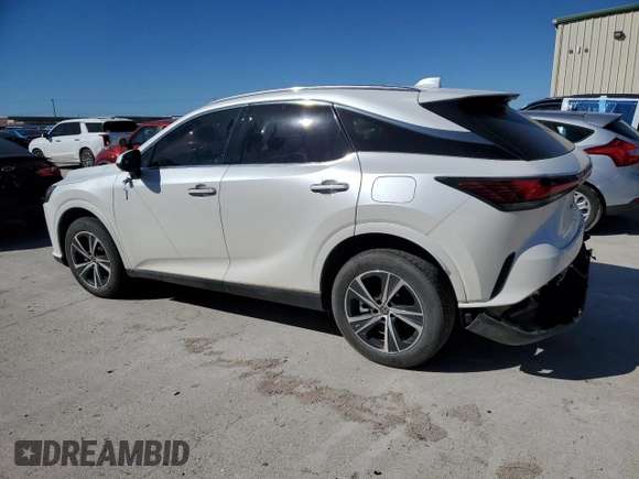 2023 Lexus RX with VIN JTJCHMAA4P2006710, listed as a Copart auction lot 47495525 with 0 mi miles and Salvage Title. Bid and sale history available at carsss.com. Image 2.