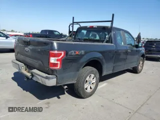 2018 Ford F-150 XL with VIN 1FTEX1EB2JKF61257, listed as a Copart auction lot 53674615 with 161,021 mi miles and Salvage title. Bid and sale history available at DreamBid. Image 3.
