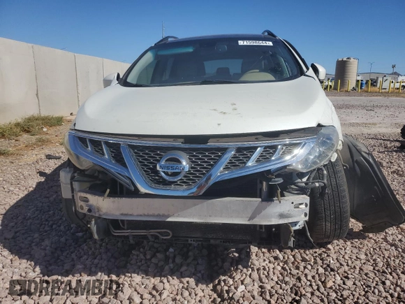 2013 Nissan Murano SL with VIN JN8AZ1MW9DW314011, listed as a Copart auction lot 71598644 with 127,370 mi miles and Salvage Title. Bid and sale history available at carsss.com. Image 5.