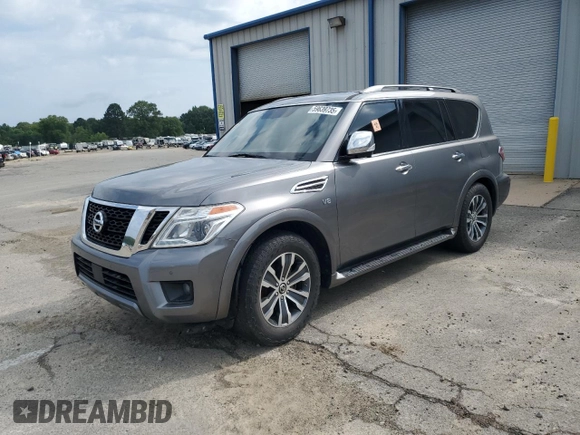 2019 Nissan Armada SL z VIN JN8AY2NDXK9088594, wystawiony jako Copart lot #59639735 z przebiegiem 127 938 mil mil oraz Szkoda całkowita • Salvage title. Historia ofert i sprzedaży dostępna na DreamBid. Obrazek 1.