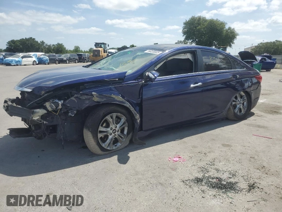 2013 Hyundai Sonata Limited with VIN 5NPEC4AC4DH524385, listed as a Copart auction lot 54438805 with 118,484 mi miles and Salvage Title. Bid and sale history available at DreamBid. Image 1.