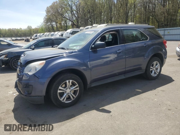 2013 Chevrolet Equinox LS with VIN 2GNALBEK9D6278269, listed as a Copart auction lot 54187555 with 163,775 mi miles and Salvage Title. Bid and sale history available at DreamBid. Image 1.