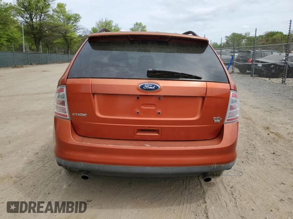 2008 Ford Edge SEL z VIN 2FMDK48C78BA20687, wystawiony jako Copart lot #54423775 z przebiegiem 140 648 mil mil oraz Czysty tytuł • Clean title. Historia ofert i sprzedaży dostępna na DreamBid. Obrazek 6.