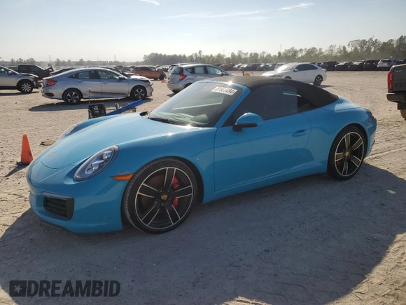 2018 Porsche 911 Carrera S with VIN WP0CB2A98JS147303, listed as a Copart auction lot 81556494 with Not Provided miles and Non Repairable. Bid and sale history available at carsss.com. Image 1.