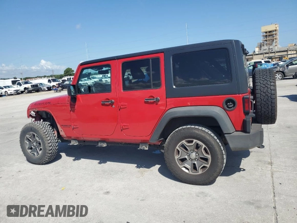 2014 Jeep Wrangler Unlimited Rubicon with VIN 1C4HJWFG5EL162736, listed as a Copart auction lot 64077645 with 126,330 mi miles and Salvage title. Bid and sale history available at DreamBid. Image 2.