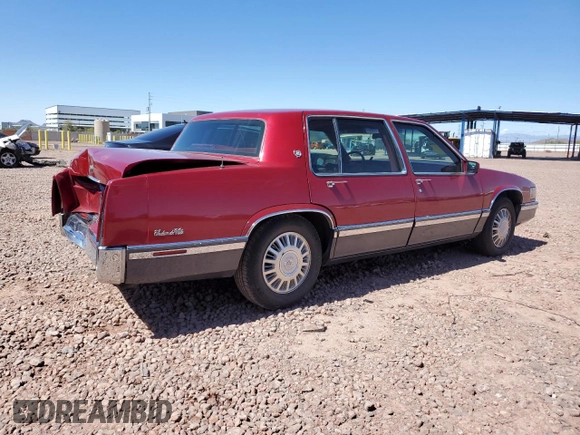 1991 Cadillac DeVille z VIN 1G6CD53B8M4347542, wystawiony jako Copart lot #48966595 z przebiegiem 153 152 mil mil oraz Szkoda całkowita • Salvage title. Historia ofert i sprzedaży dostępna na DreamBid. Obrazek 3.