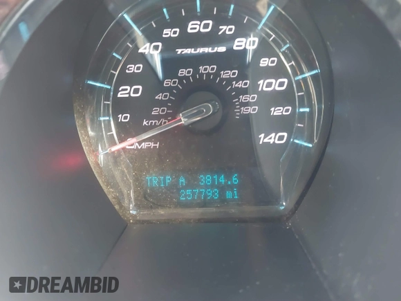 2012 Ford Taurus SEL with VIN 1FAHP2EW0CG144849, listed as a IAAI auction lot 41332919 with 257,793 mi miles and . Bid and sale history available at DreamBid. Image 7.