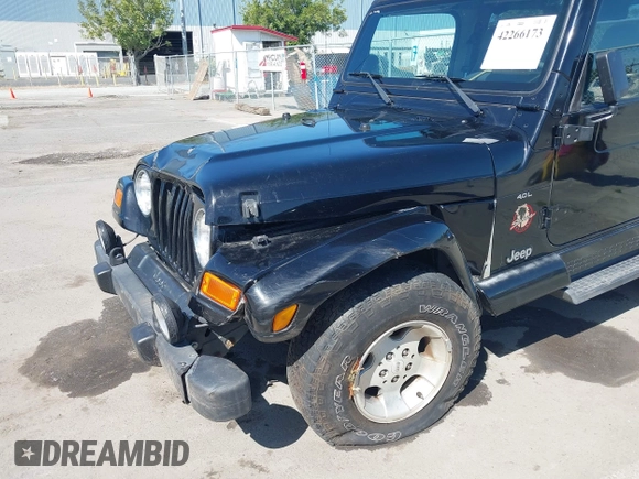 2001 Jeep Wrangler Sahara z VIN 1J4FA59S41P313113, wystawiony jako IAAI lot #42266173 z przebiegiem 125 792 mil mil oraz . Historia ofert i sprzedaży dostępna na DreamBid. Obrazek 6.